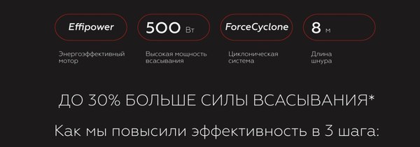 Пылесос BQ VC1610C (серый/фиолетовый)