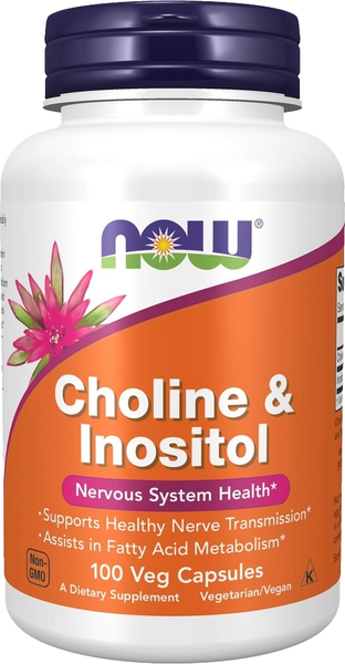 Мультивитаминный комплекс NOW Холин Инозитол 500мг - фото