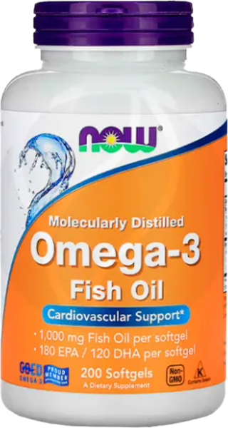 Жирные кислоты NOW Омега-3 1000мг - фото