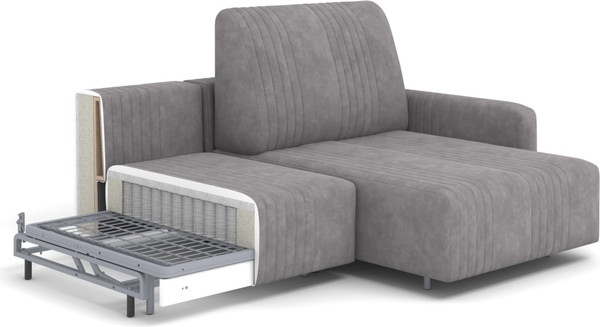 Диван угловой Rivalli Уолтер УП 1000 + оттоманка