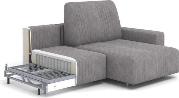 Диван угловой Rivalli Уолтер ШП 1000 + оттоманка