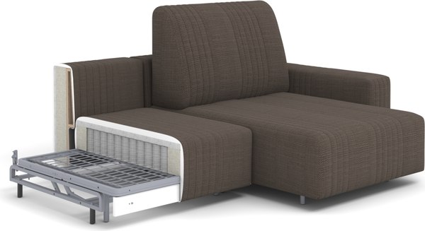 Диван угловой Rivalli Уолтер ШП с оттоманкой