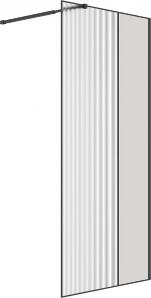 Душевая стенка Niagara Nova NG-481-10FBLACK 100x200 - фото