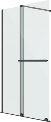 Душевая стенка Niagara Nova NG-671-90BLACK 90x200 - фото