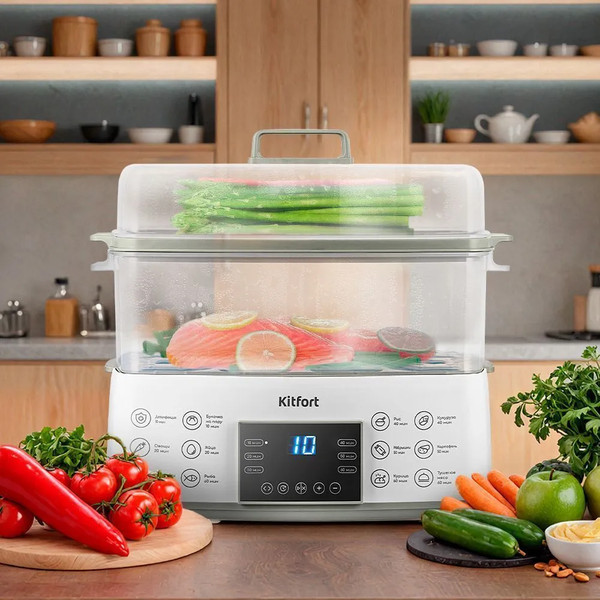 Пароварка стационарная Kitfort КТ-6431