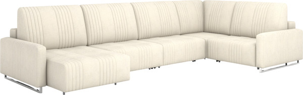 Диван П-образный Rivalli Уолтер УП 1000 + 1000 + оттоманка + угловая секция + 1000 - фото
