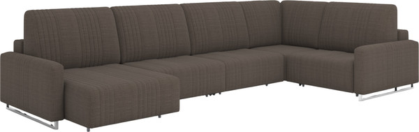 Диван П-образный Rivalli Уолтер УП 1000 + 1000 + оттоманка + угловая секция + 1000 - фото