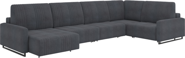 Диван П-образный Rivalli Уолтер УП 1000 + 1000 + оттоманка + угловая секция + 1000 - фото