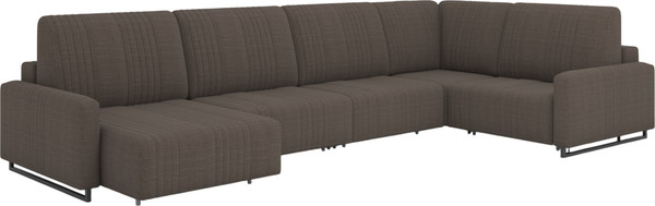 Диван П-образный Rivalli Уолтер УП 1000 + 1000 + оттоманка + угловая секция + 1000 - фото