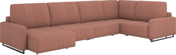 Диван П-образный Rivalli Уолтер УП 1000 + 1000 + оттоманка + угловая секция + 1000 - фото