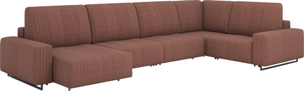 Диван П-образный Rivalli Уолтер ШП 1000 + 1000 + оттоманка + угловая секция + 1000 - фото