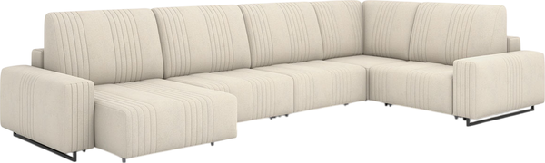 Диван П-образный Rivalli Уолтер ШП 1000 + 1000 + оттоманка + угловая секция + 1000 - фото