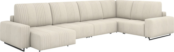 Диван П-образный Rivalli Уолтер ШП 1000 + 1000 + оттоманка + угловая секция + 1000 - фото