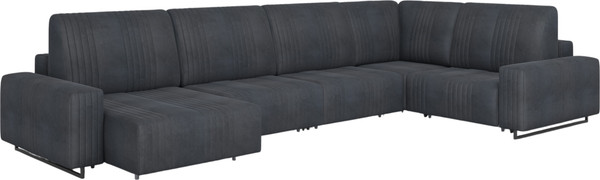 Диван П-образный Rivalli Уолтер ШП 1000 + 1000 + оттоманка + угловая секция + 1000 - фото