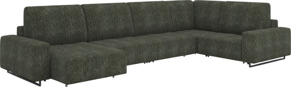 Диван П-образный Rivalli Уолтер ШП 1000 + 1000 + оттоманка + угловая секция + 1000 - фото