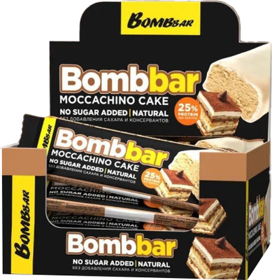 Набор протеиновых батончиков Bombbar Торт моккачино - фото