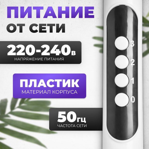 Вентилятор Sundays Home W-FS16628BP (белый)