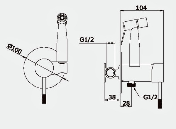 Гигиенический душ Vieir V403553S
