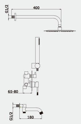 Душевая система Vieir V403564S