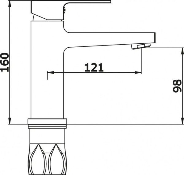 Смеситель Vieir V393511S