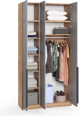 Шкаф Soma Lord Black 3-х створчатый 120x240