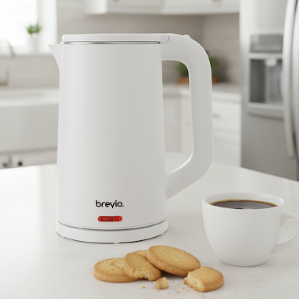 Электрочайник Brevio Steel Kettle BV4200 (белый)