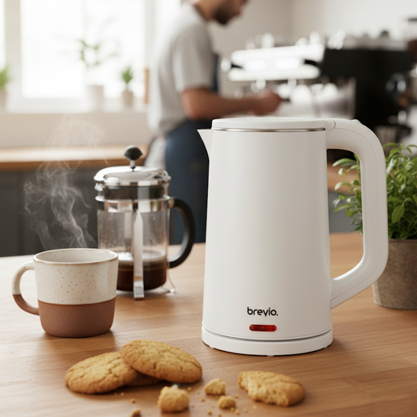 Электрочайник Brevio Steel Kettle BV4200 (белый)