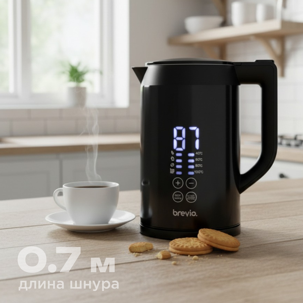 Электрочайник Brevio Steel Touch Kettle BV4159 (черный)