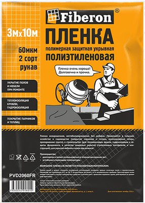 Пленка-рукав Fiberon ПВД вторичная 3м 10м 60мкм / PVD2060FR - фото