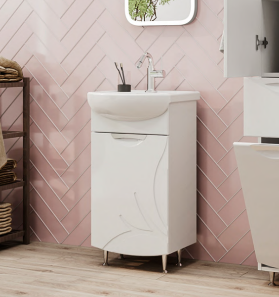 Тумба с умывальником Volna Adel 45.1D Азов 45 (напольная)