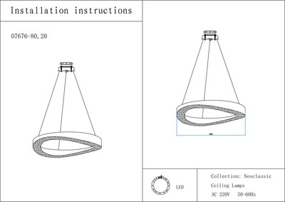 Потолочный светильник Kinklight Тауна 07676-80.20