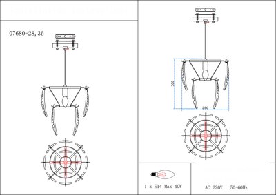 Потолочный светильник Kinklight Джана 07680-28.36 (латунь)