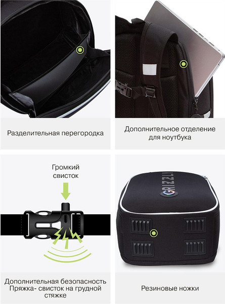 Школьный рюкзак Grizzly RAw-595-2