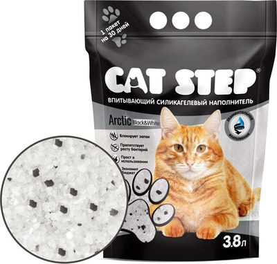 Наполнитель для туалета Cat Step Arctic Black White / 20363062