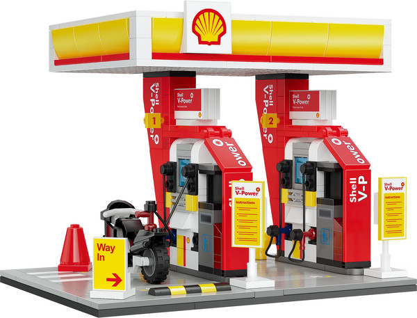 Конструктор CaDa Заправка Shell Retail Station / C66028W