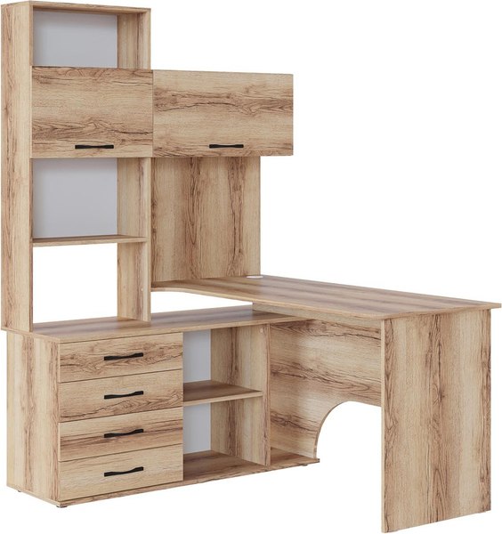 Компьютерный стол Сокол-Мебель КСТ-14.1Л (левый, дуб делано) - фото