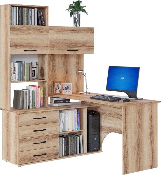 Компьютерный стол Сокол-Мебель КСТ-14.1Л (левый, дуб делано)