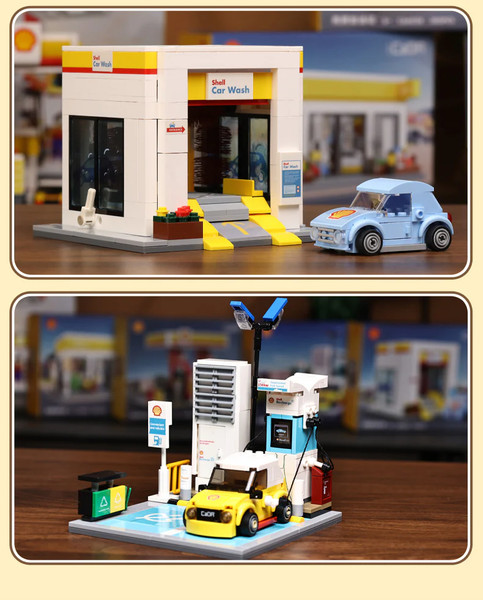 Конструктор CaDa Заправка Shell Retail Station / C66029W