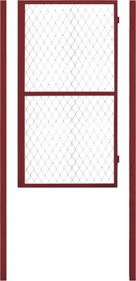 Калитка Белзабор Из профильной трубы и сетки рабицы с врезным замком 0.9x2м - фото