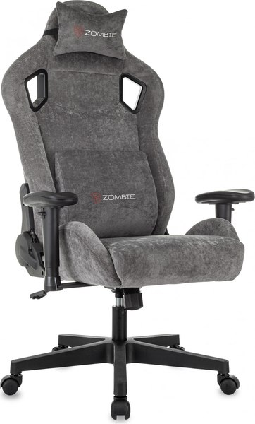 Кресло геймерское Бюрократ Zombie Ghost Fabric (серый Light-19) - фото
