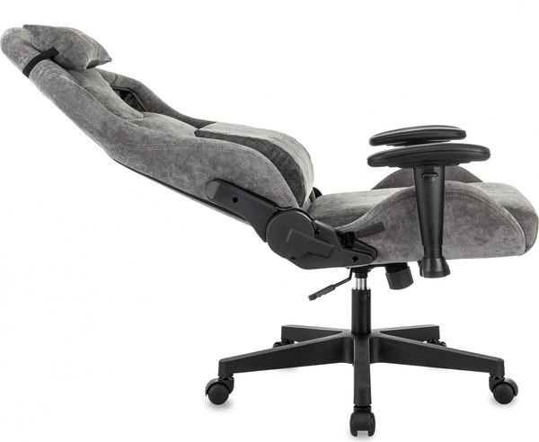 Кресло геймерское Бюрократ Zombie Ghost Fabric (серый Light-19)