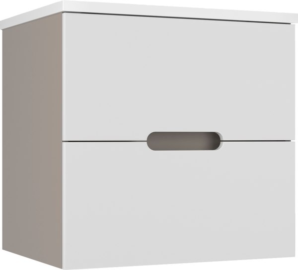 Тумба под умывальник Style Line Куба 50см 2 ящика Plus (подвесная) - фото