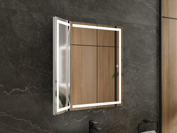 Зеркало Style Line Лайт поворотное с LED-подсветкой 70x70