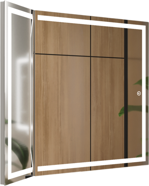 Зеркало Style Line Лайт поворотное с LED-подсветкой 80x70 - фото