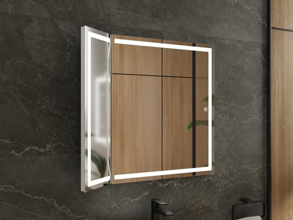 Зеркало Style Line Лайт поворотное с LED-подсветкой 80x70