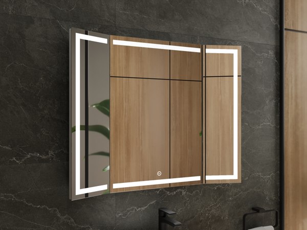 Зеркало Style Line Лайт поворотное с LED-подсветкой 90x70