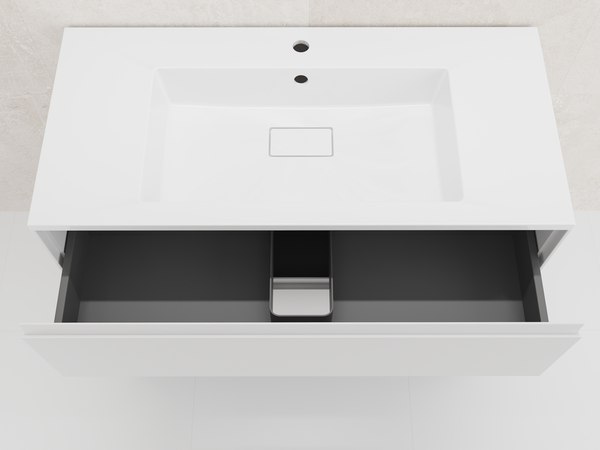 Тумба под умывальник Style Line Лима 75см 2 ящика Plus (подвесная)