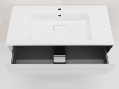 Тумба под умывальник Style Line Лима 100см 2 ящика Plus (подвесная)