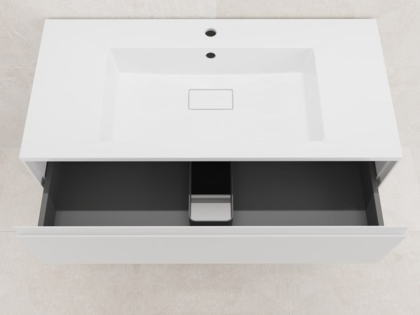 Тумба под умывальник Style Line Лима 65см 2 ящика Plus (напольная)