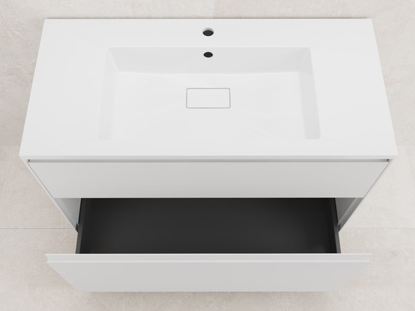 Тумба под умывальник Style Line Лима 75см 2 ящика Plus (напольная)